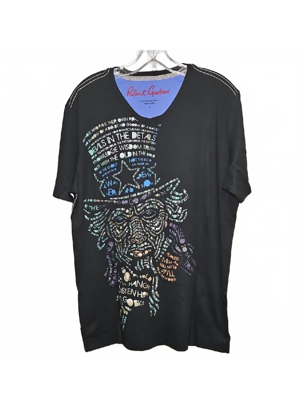 Robert Graham | Black Graphic Men's Shirt | M